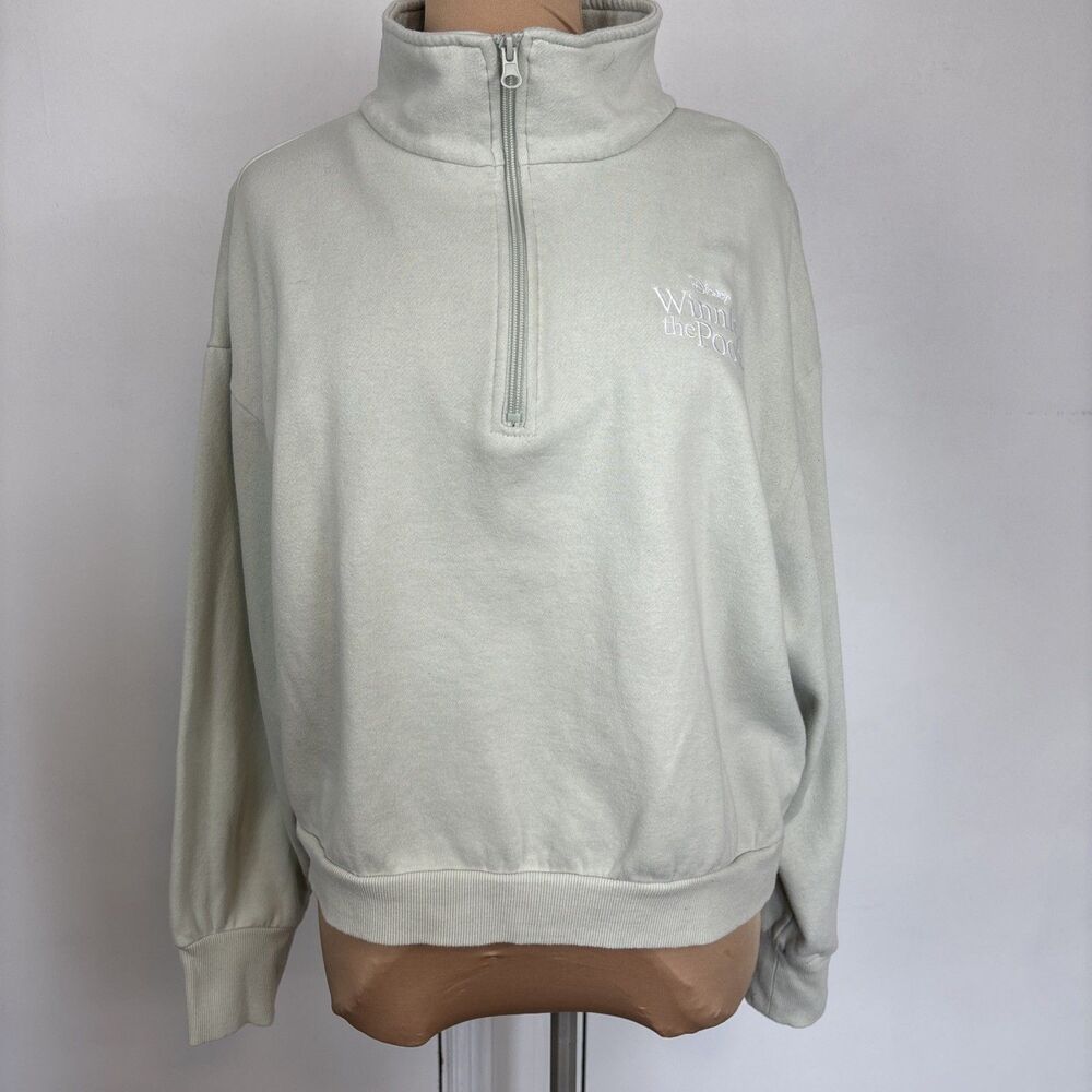 Disney Winnie The Pooh Half Zip Long Sleeve Sweatshirt XL